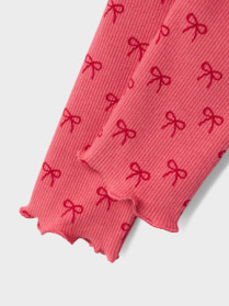 NAME IT Sløjfe Leggings Karina Rapture Rose